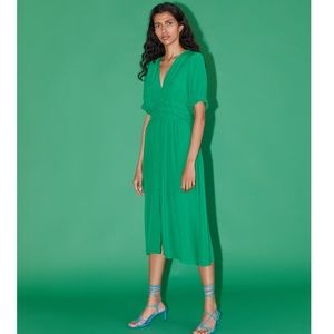 Zara NWT Draped dress with buttons